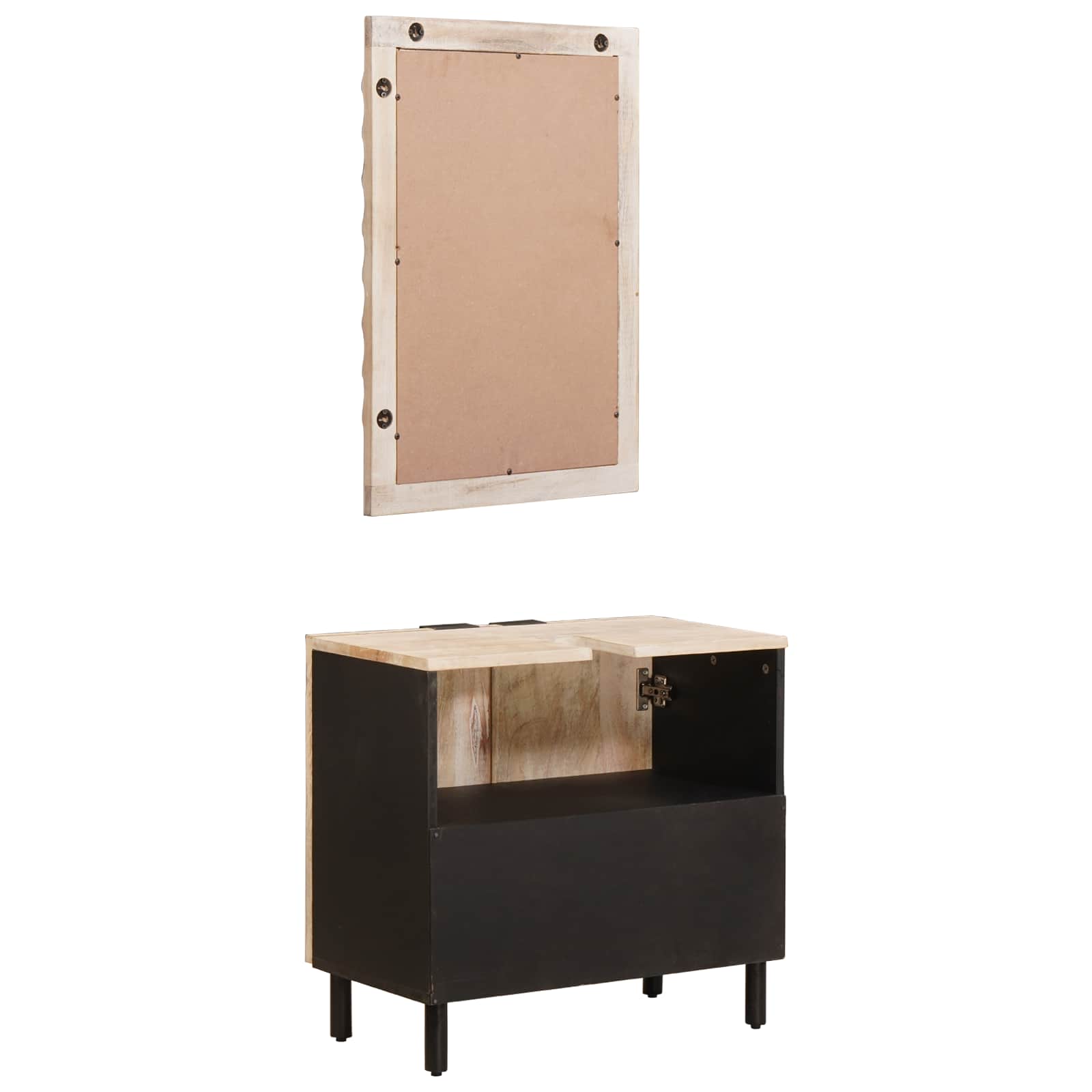 Juegos de Baño Acabado de Lavado Madera de mango maciza