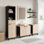 Juegos de Baño 4 pcs Acabado de Lavado Madera de mango maciza