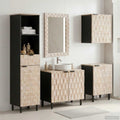 Juegos de Baño 5 pcs Acabado de Lavado Madera de mango maciza