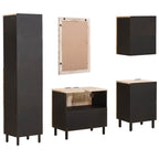 Juegos de Baño 5 pcs Acabado de Lavado Madera de mango maciza
