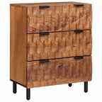 Aparador 2 pcs Acabado de Acacia Marrón 60 x 33 x 75 cm