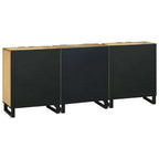 Juego de muebles de baño 3 pcs Marrón Madera de ingeniería