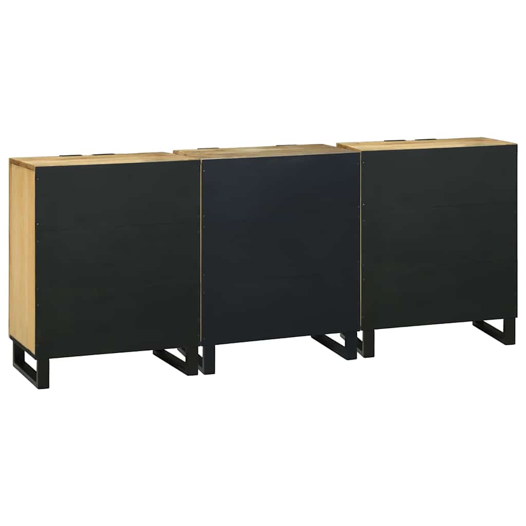 Juego de muebles de baño 3 pcs Marrón Madera de ingeniería