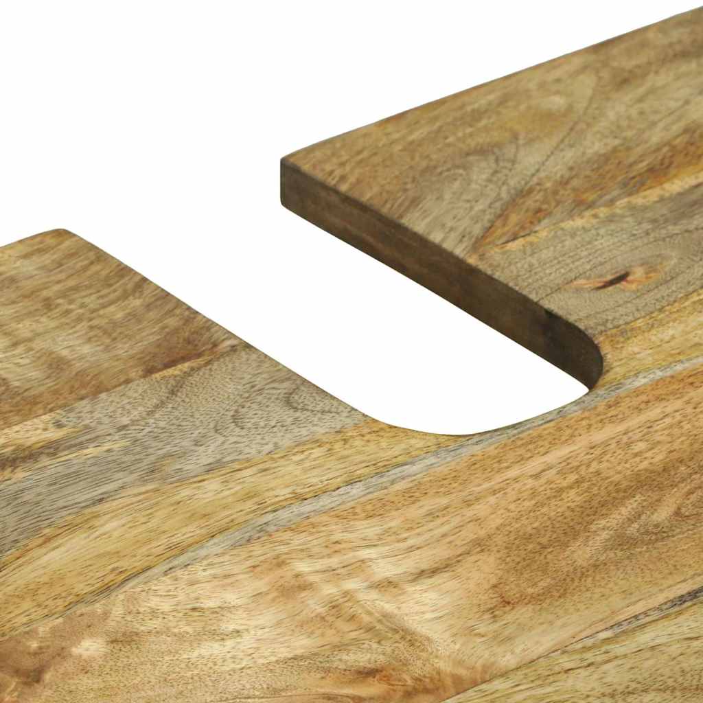 Juego de muebles de baño 4 pcs Marrón Madera de ingeniería