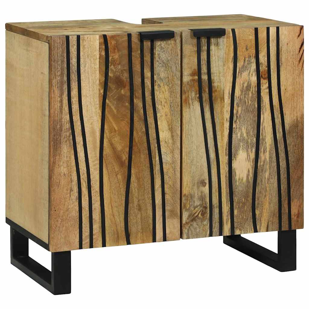 Juego de muebles de baño 4 pcs Marrón Madera de ingeniería