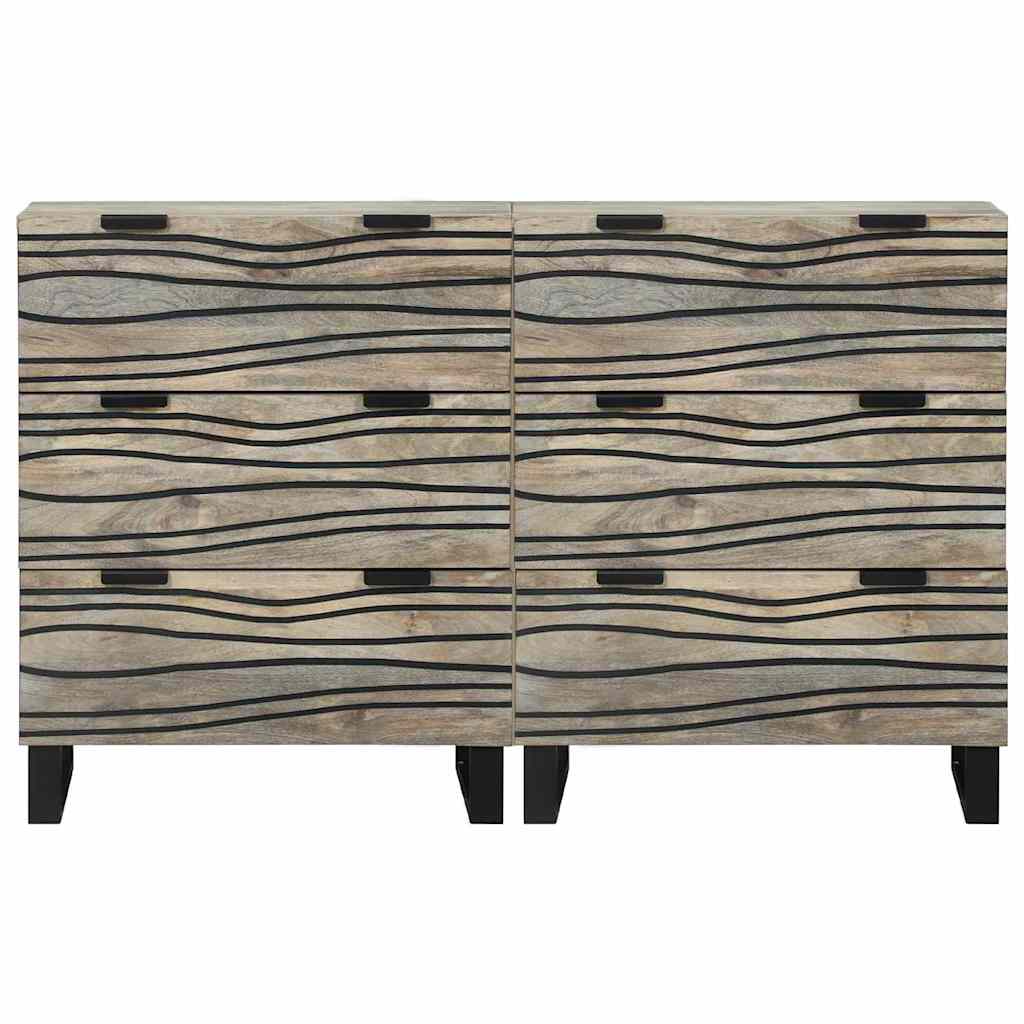 Juego de Aparador 2 pcs 120 x 33,5 x 75 cm