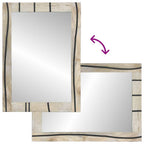 Juego de Muebles de Baño 2 pcs Blanco Madera de mango maciza