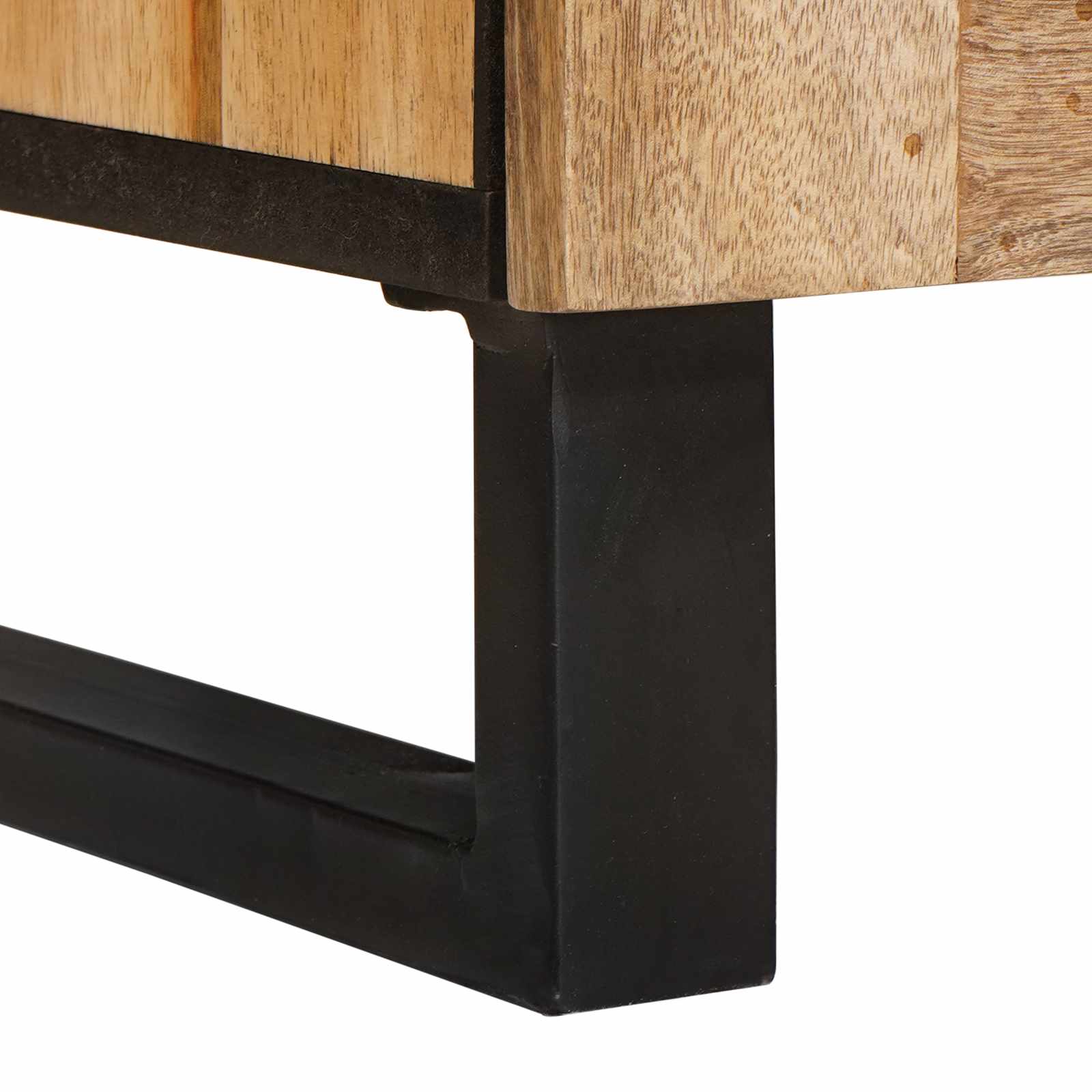 Aparador 3 pcs Marrón 180 x 33 x 75 cm Madera de mango maciza