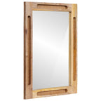 Juegos de Baño con cajón 3 pcs Natural Madera de mango maciza