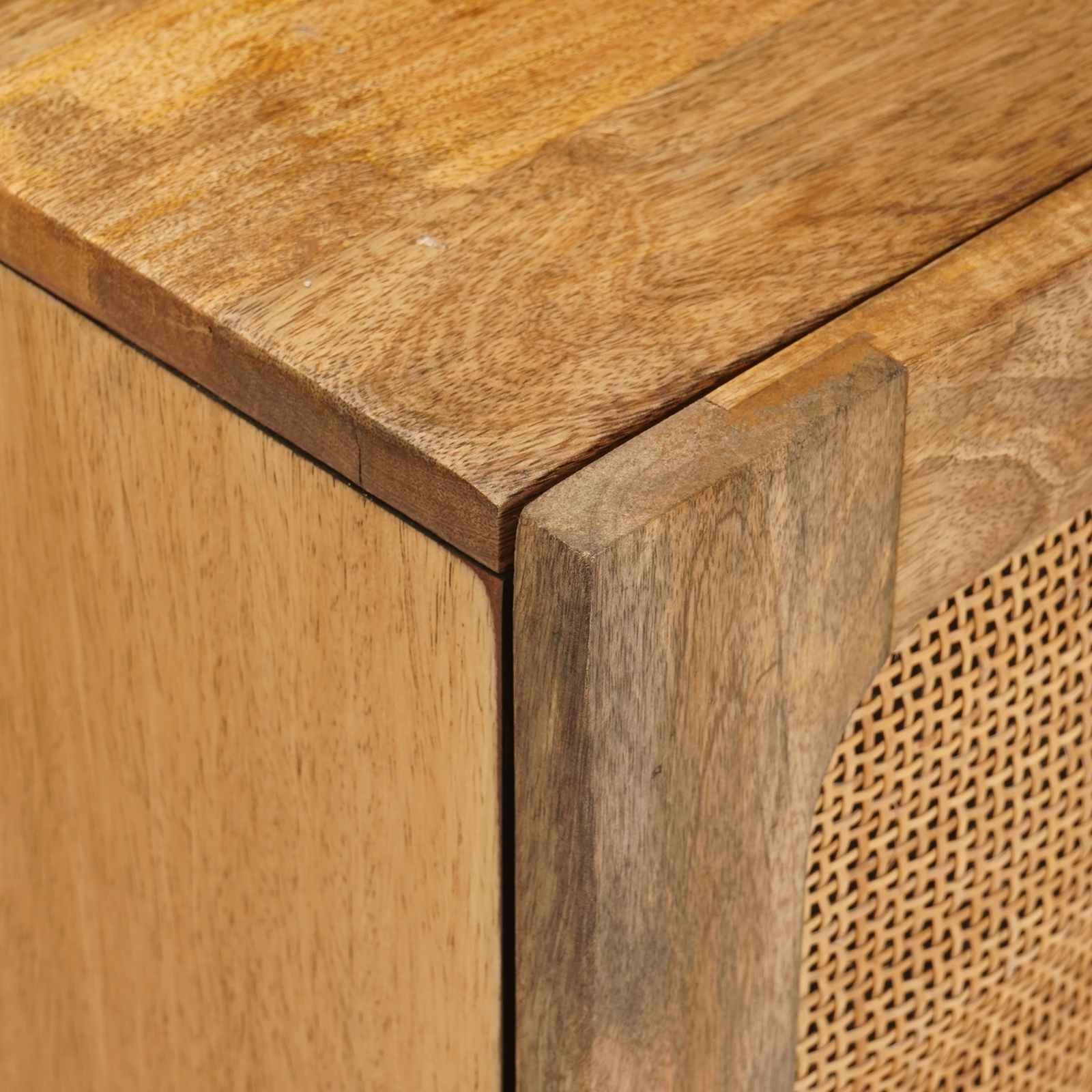 Juegos de Baño con cajón Natural Madera de mango maciza