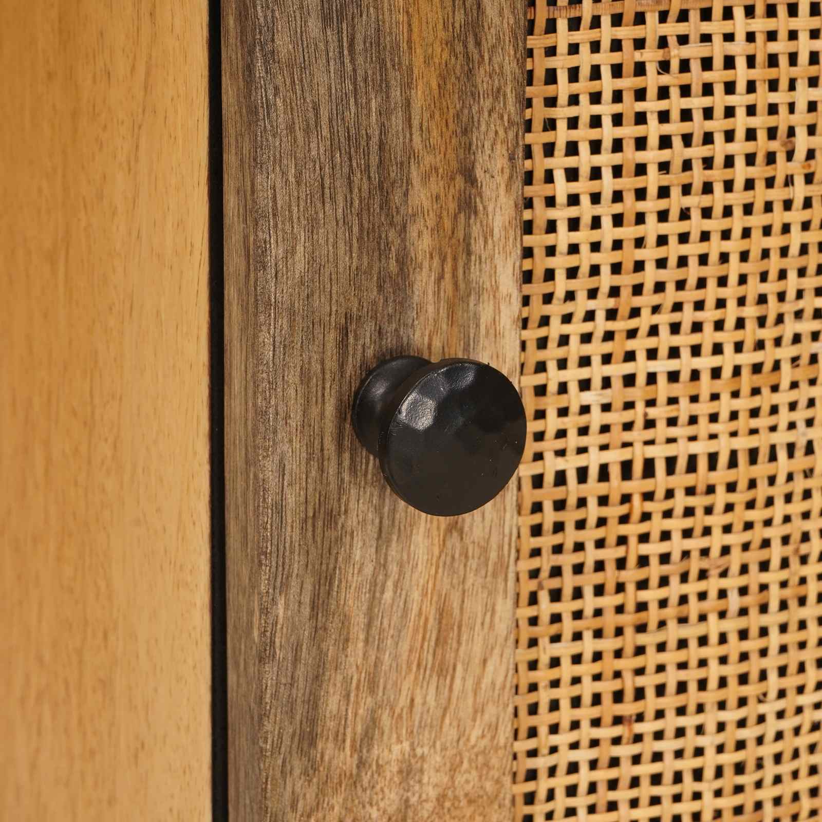 Juegos de Baño con cajón Natural Madera de mango maciza