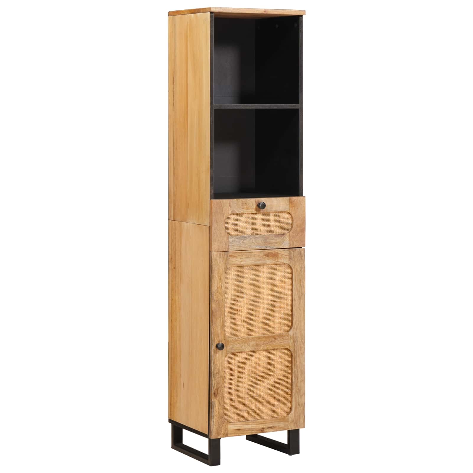 Juegos de Baño con cajón Natural Madera de mango maciza