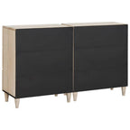 Vitrina 2 pcs Blanco 120 x 33,5 x 75 cm madera maciza de mango