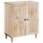 Vitrina 3 pcs Blanco 180 x 33,5 x 75 cm madera maciza de mango