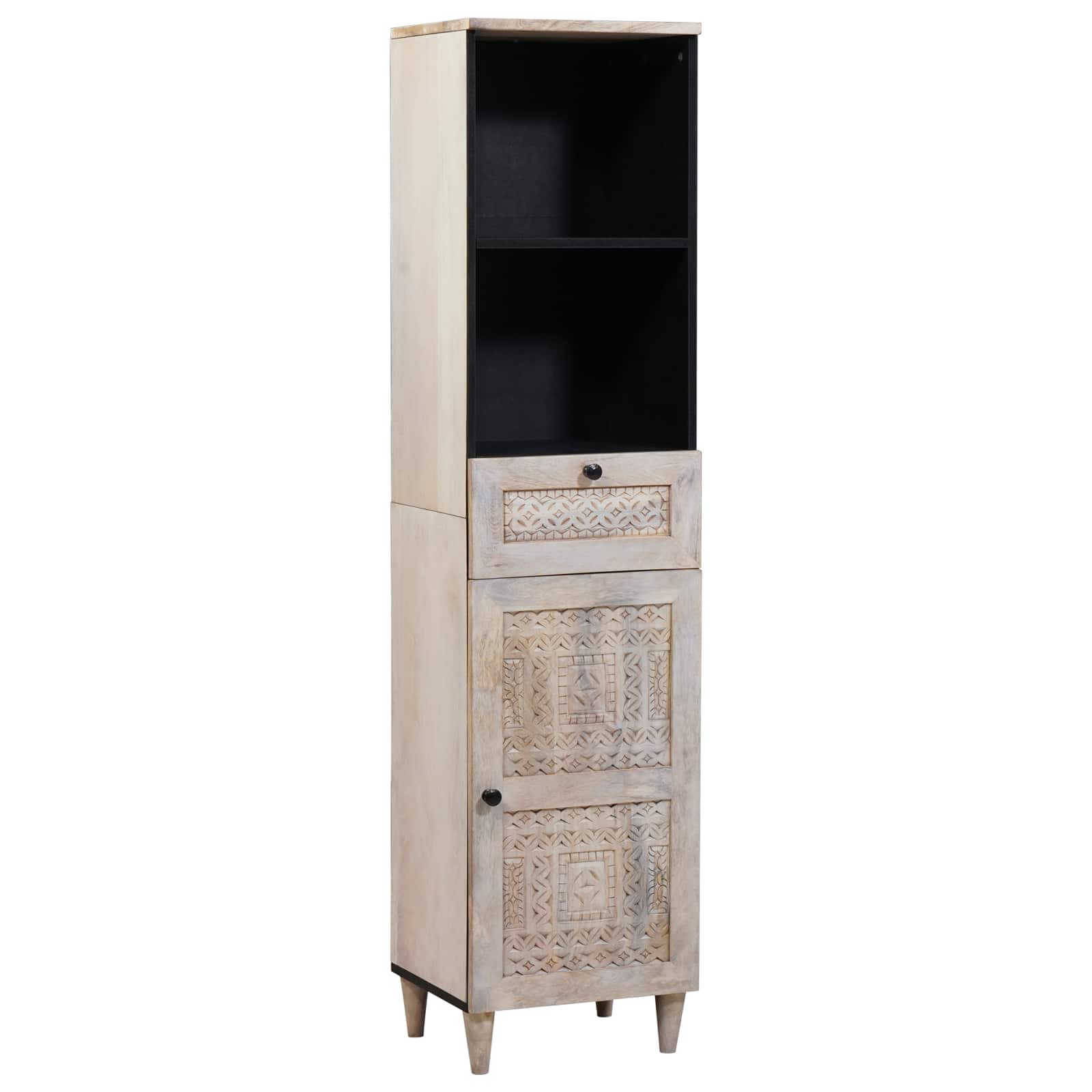 Juego de muebles de baño con cajón 3 pcs Madera de ingeniería