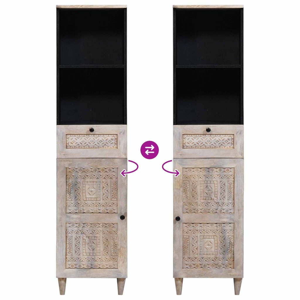 Juego de muebles de baño con cajón 3 pcs Madera de ingeniería