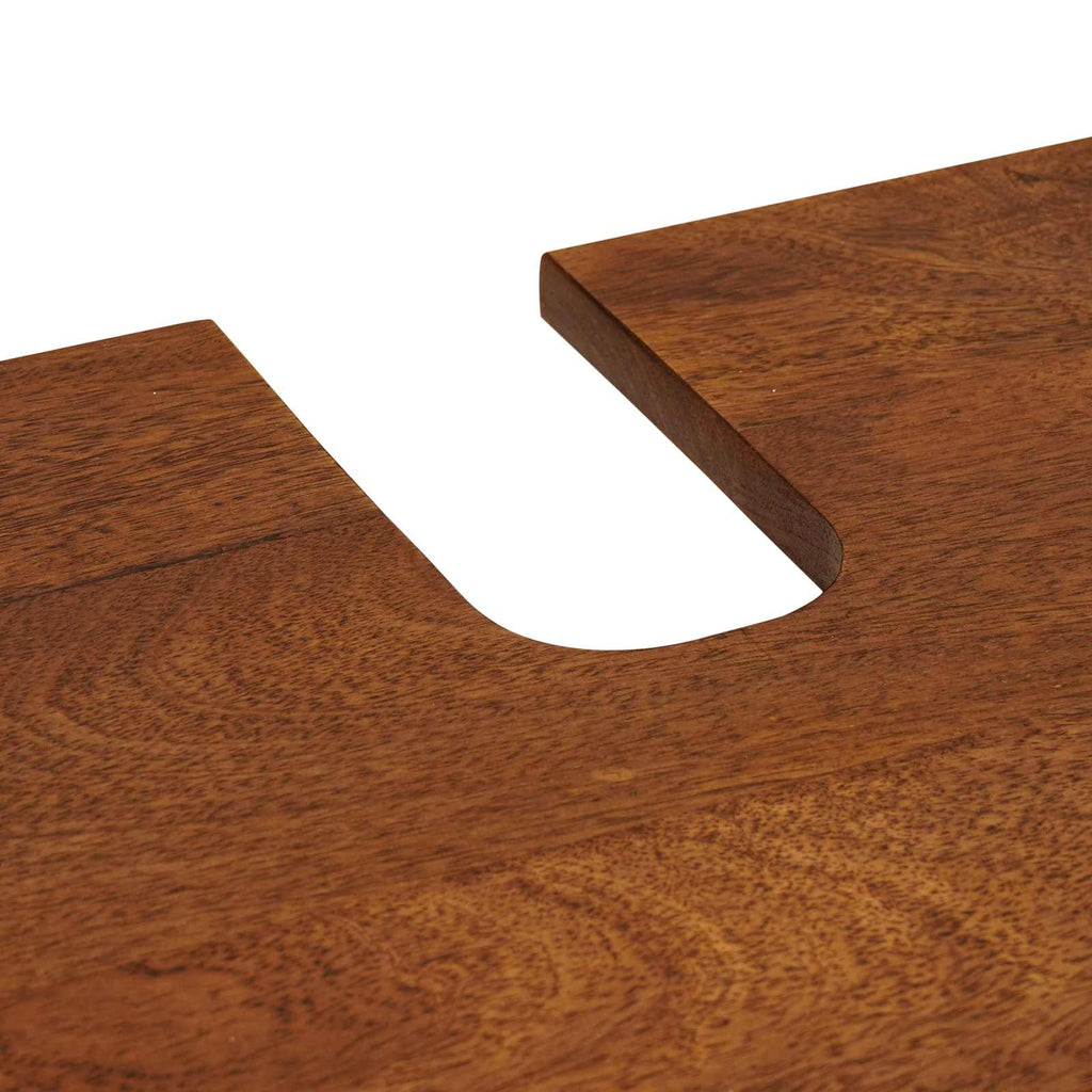 Juego de muebles de baño 3 pcs Nogal Madera de mango maciza