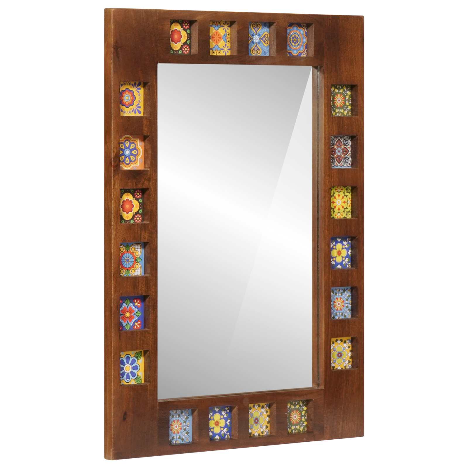 Juego de muebles de baño 3 pcs Nogal Madera de mango maciza