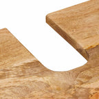 Juego de muebles de baño 2 pcs Natural Madera de mango maciza