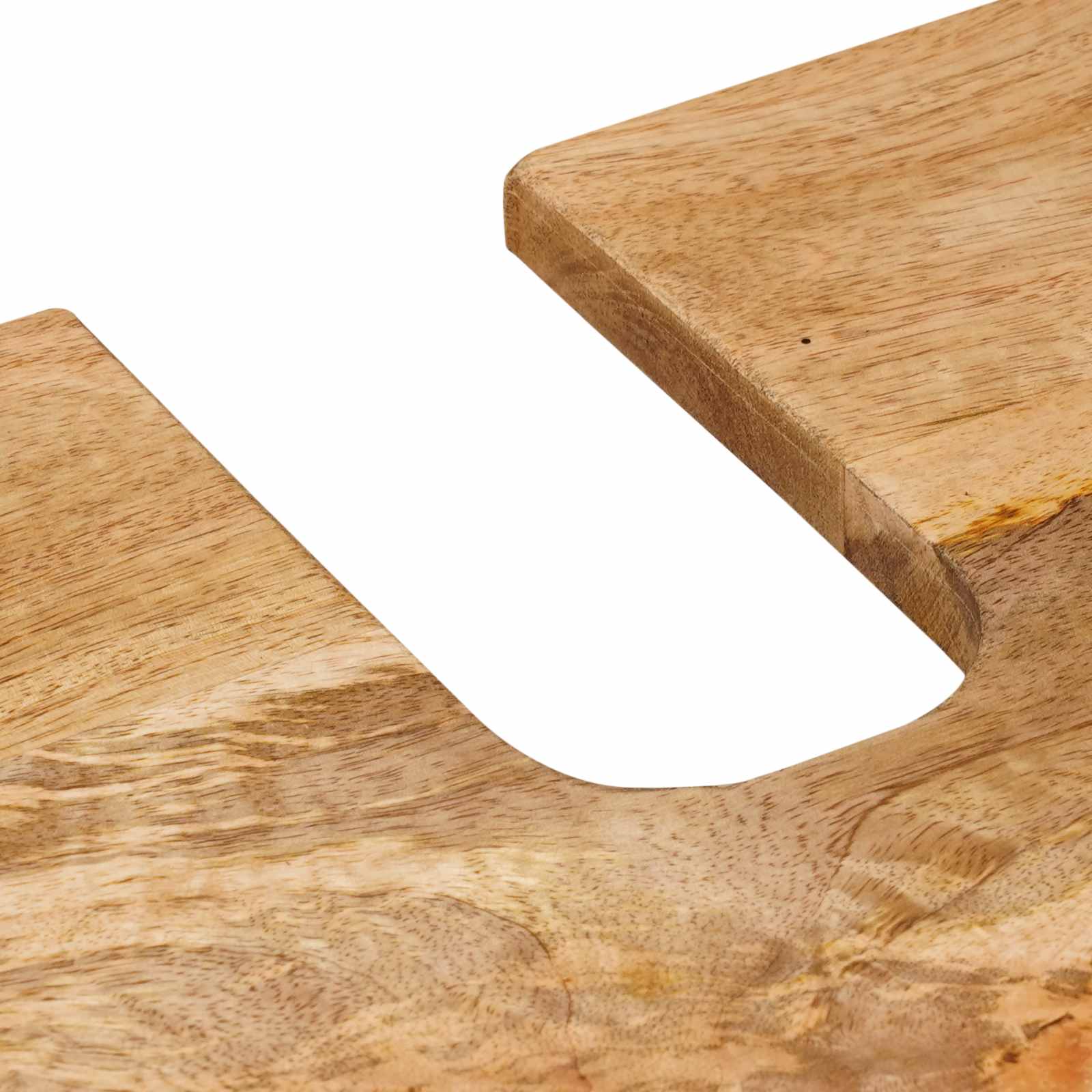 Juego de muebles de baño 2 pcs Natural Madera de mango maciza