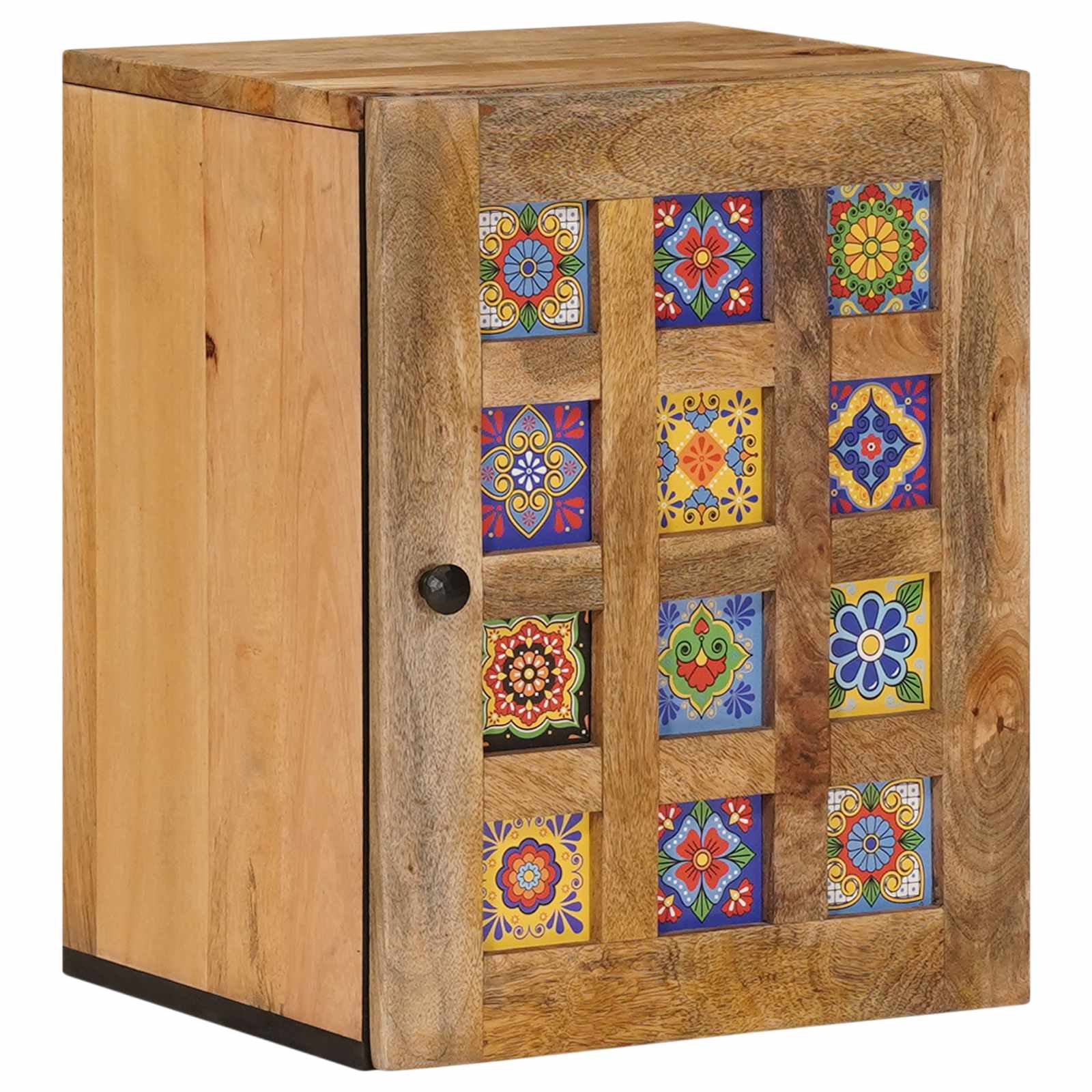 Juego de muebles de baño 5 pcs Natural Madera de mango maciza