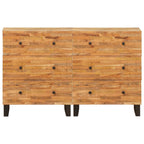Aparador 2 pcs Marrón 60 x 33 x 75 cm Madera de mango maciza