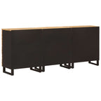 Aparador 3 pcs Marrón 60 x 33 x 75 cm Madera de mango maciza