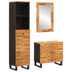 Juegos de Baño con cajón Natural Madera de mango maciza