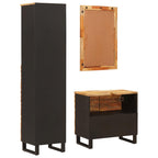Juegos de Baño con cajón Natural Madera de mango maciza