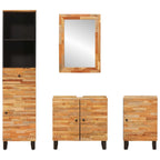Juegos de Baño con cajón Natural Madera de mango maciza