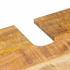 Juegos de Baño con cajón 5 pcs Natural Madera de mango maciza