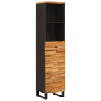 Juegos de Baño con cajón 5 pcs Natural Madera de mango maciza