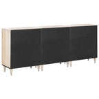 Aparador 3 pcs 60 x 33,5 x 75 cm Madera de mango maciza
