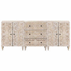 Aparador 3 pcs 60 x 33,5 x 75 cm Madera de mango maciza