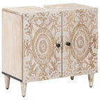 Juego de muebles de baño con cajón 5 pcs Madera de mango maciza