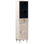 Juego de muebles de baño con cajón 5 pcs Madera de mango maciza