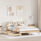 Cama con cabecero madera de ingeniería blanca 90x190 cm