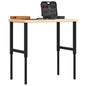 Banco de trabajo madera maciza acacia rectangular 100x60x83 cm