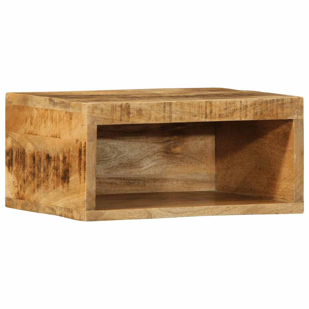 Mueble de TV de pared madera maciza de acacia 100x30x19 cm