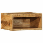 Mueble de TV de pared madera maciza de acacia 100x30x19 cm