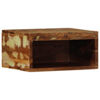 Mueble de TV de pared madera maciza de acacia 100x30x19 cm