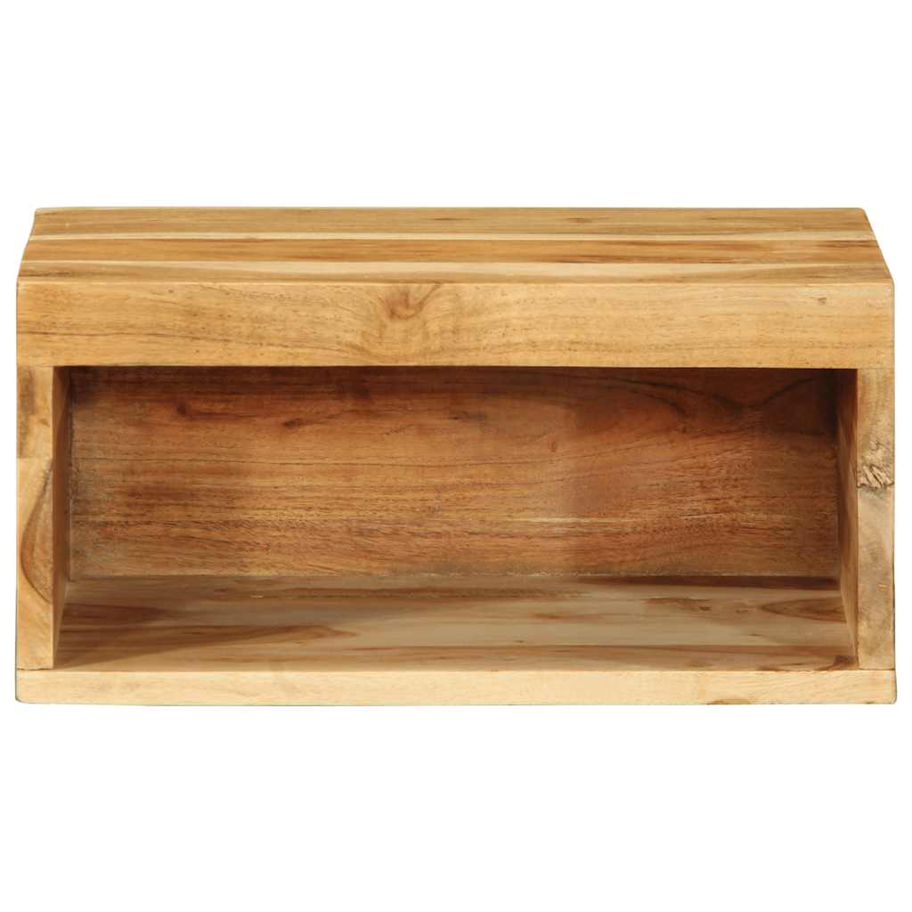 Muebles de TV de pared 2 uds madera maciza de acacia