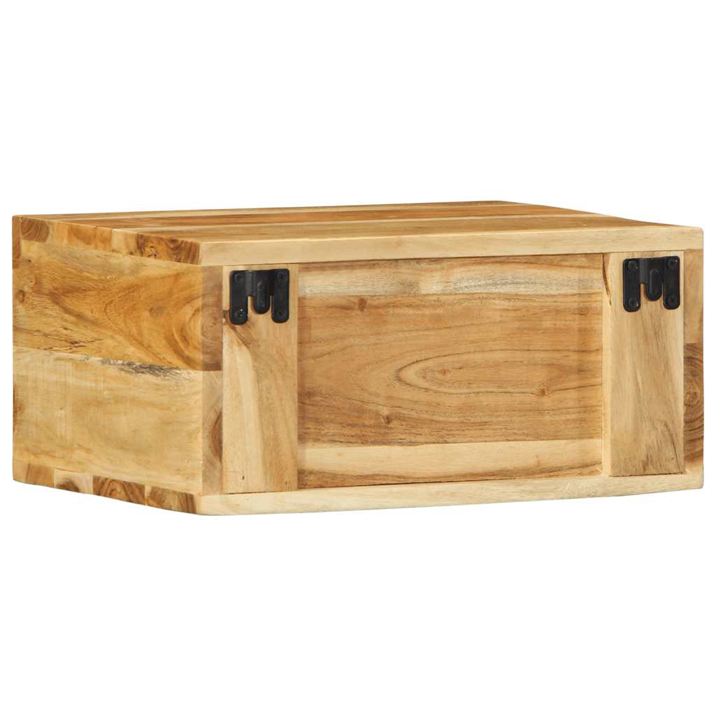 Muebles de TV de pared 2 uds madera maciza de acacia
