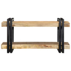 Estante de pared madera maciza de mango 70x33x35 cm