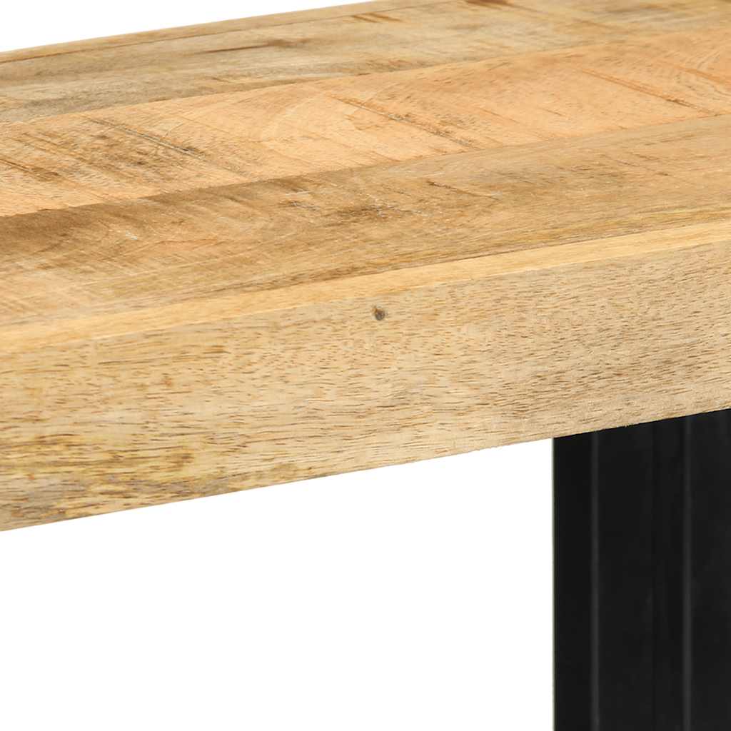 Estante de pared madera maciza de mango 70x33x35 cm