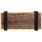 Estante de pared multicolor de madera maciza reciclada