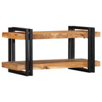 Estante de pared madera maciza de acacia 70x33x35 cm