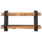 Estante de pared madera maciza de acacia 70x33x35 cm