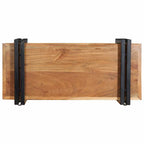Estante de pared madera maciza de acacia 70x33x35 cm