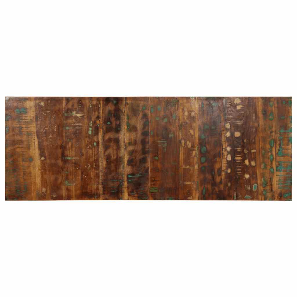 Cabecero 100 cm Madera Maciza Acacia y Hierro